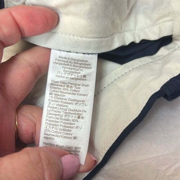 J. Crew Factory H3167 Navy Slim-fit Flex Chino Pant For Men size 28/32 EUC - Picture 8 of 9